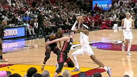 【全场集锦】热火七人得分上双希罗26+7送雷霆8连败 雷霆108-120热火