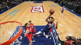 【全场集锦】杜库组合合砍65分险胜开拓者 开拓者123-128篮网
