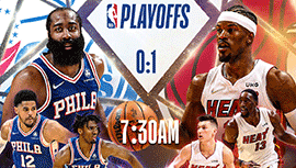 2022年05月05日 NBA东部半决赛G2  76人vs热火 全场录像回放