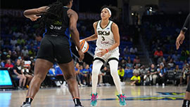 WNBA战报：天空89-81险胜飞翼 库珀23+14 李月汝未出场