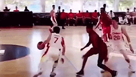 巴黎热身赛中国男篮​77-89NCAA大学集锦