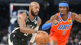 NBA简报:雷霆132-136雄鹿 卡特36+12 亚历山大39+5 字母哥缺阵