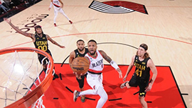 NBA简报:爵士118-113击退开拓者 克拉克森28分 利拉德伤退