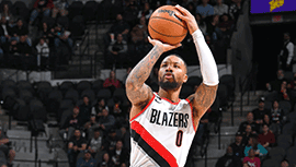 NBA简报:开拓者128-112击败马刺 利拉德37+8 约翰逊25+7