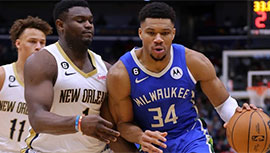 NBA简报:雄鹿128-119战胜鹈鹕 字母哥42+10 瓦兰37+18