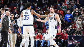 NBA简报:独行侠112-106击退火箭 东契奇50+8+10 小史密斯24+10