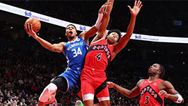 NBA简报:雄鹿104-101力克猛龙 字母哥30+21+10+12失误 范弗里特28+8+12