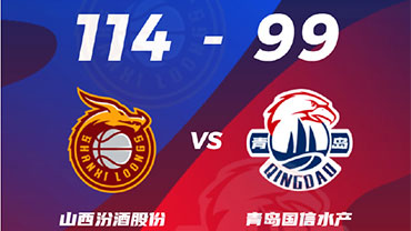 CBA战报:山西114-99击退青岛 费尔德34+14 张宁23+8