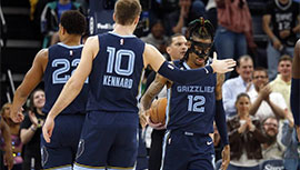 NBA简报:灰熊130-125双杀火箭 莫兰特17分 杰伦-格林32分