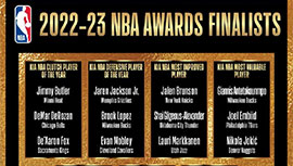 NBA公布赛季七大奖项最终候选：约基奇、恩比德&字母哥争MVP