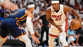 NBA简报:热火105-86轻取尼克斯 巴特勒28分 布伦森20+6+8