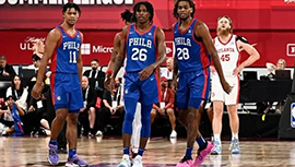 NBA简报:老鹰99-98力克76人 巴夫金准绝杀&14+7 斯普林格29分