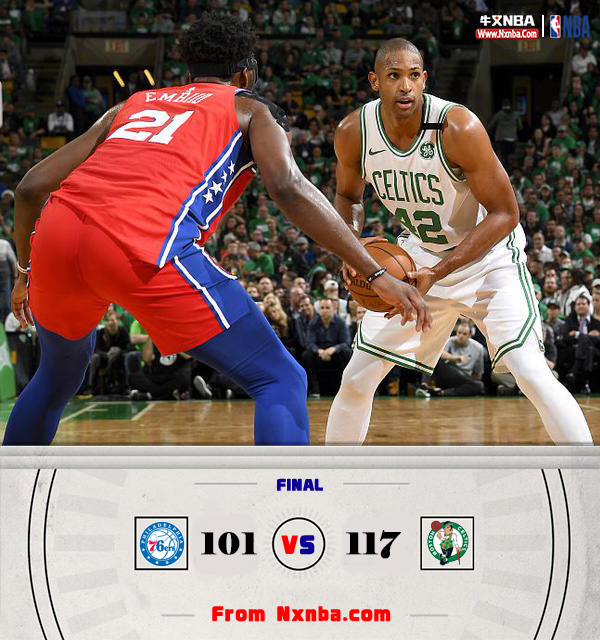 2018年NBA东部半决赛G1 凯尔特人117-101大胜76人