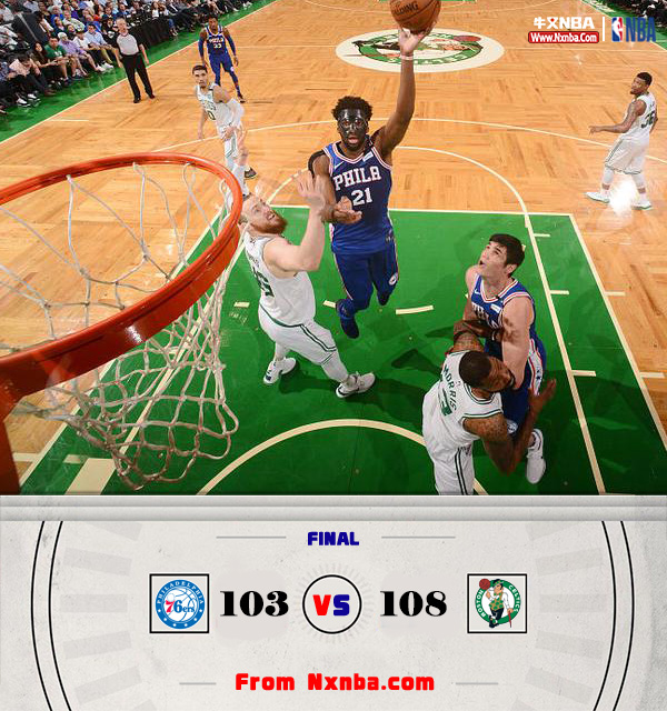 2018年NBA东部半决赛G2 凯尔特人108-103逆转76人