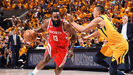 2018年NBA西部半决赛G4全场录像回顾：火箭100-87击败爵士