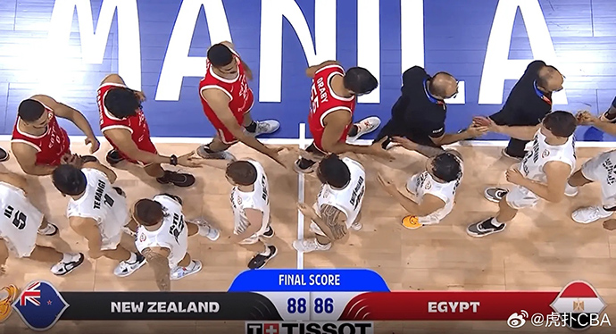 篮球世界杯简报：新西兰88-86胜埃及 勒阿法27+6+4断 德莱尼27分