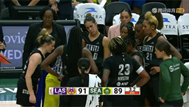 2023年09月11日 WNBA常规赛 洛杉矶火花vs西雅图风暴 全场录像回放