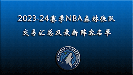 2023-24赛季NBA森林狼交易汇总及最新阵容名单