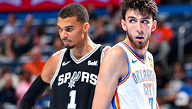 状元文班亚马NBA季前赛首秀轻取20分 与霍姆格伦成一生之敌