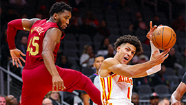 NBA简报:老鹰108-107力克骑士 弗雷斯特2+1准绝杀 奥科罗19分