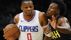 NBA简报:快船103-98战胜爵士 小卡16分 塔克24分