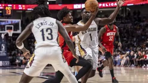 2023年10月13日 NBA季前赛 火箭vs鹈鹕 全场录像回放