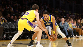 NBA简报:勇士129-125险胜湖人 库明加26分 库里18分