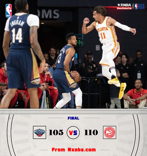 NBA简报:老鹰110-105险胜鹈鹕 吹杨15+5 锡安16分