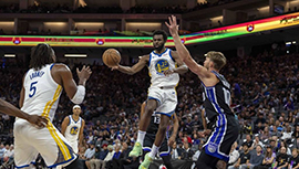 NBA简报:勇士121-115战胜国王 库明加28+6 小萨19+11