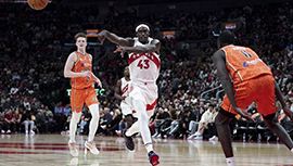 NBA简报:猛龙134-93轻取坎斯大班 巴恩斯14+5 西亚卡姆12+7+5