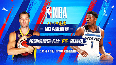 2023年10月18日 NBA季前赛 马卡比阿拉纳纳vs森林狼 全场录像回放