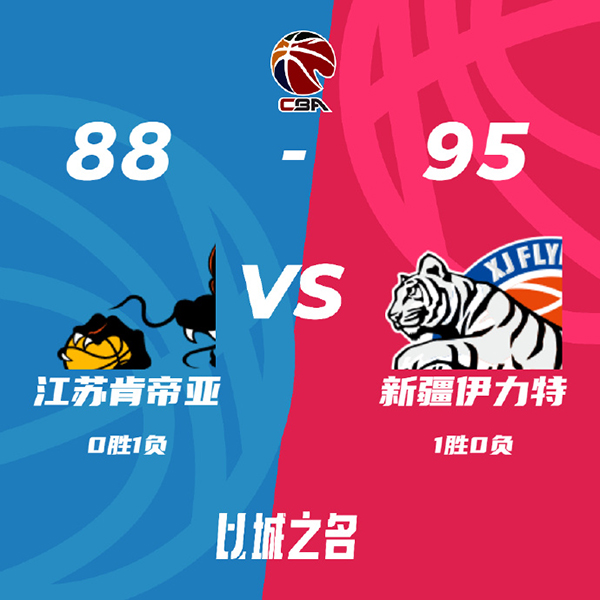 CBA简报:新疆95-88战胜江苏 赵睿首秀21+5 阿不都27+11 