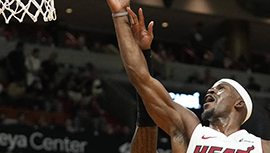 NBA简报:篮网109-105击退热火 布里奇斯21+7+5 阿德巴约21+14