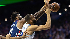 NBA简报:76人127-113力克森林狼 恩比德51+12 马克西35+5 唐斯23+13