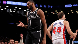 NBA简报:布里奇斯29+6+7 篮网126-1115送活塞26连败 托马斯20分