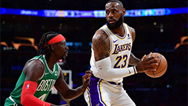 NBA简报:湖人115-126惜败绿军 浓眉40+13 詹姆斯14中5 波津28+11