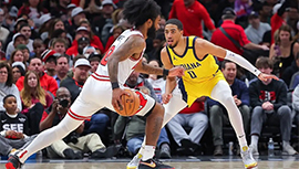 NBA简报:步行者120-104擒公牛 哈利伯顿21分20助攻0失误 德罗赞21+5+5