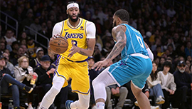NBA简报:湖人133-112击溃黄蜂 詹姆斯17+11 浓眉哥26+8