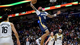 NBA简报:鹈鹕112-105力克爵士 锡安21+10+8 马卡24+10+5