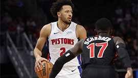 NBA简报:活塞129-127击退猛龙 CC30+12&杜伦18+17