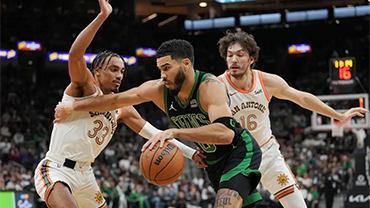 NBA简报:凯尔特人134-101大胜马刺 塔图姆25+6 文班21+7