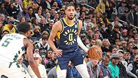 NBA简报:步行者142-130击溃雄鹿 哈利伯顿31+12 字母哥26+11+8 利拉德23+5