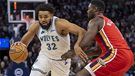NBA简报:鹈鹕117-106击败森林狼 锡安27+6 麦科勒姆24分 爱德华兹35+5