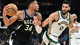 NBA简报:雄鹿135-102大胜绿军 字母哥24+12+6 绿军主力仅出战上半场