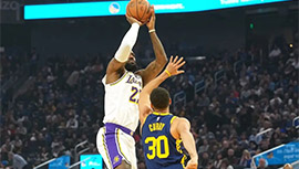 NBA简报:湖人145-146逆转勇士 詹姆斯36+20+12&罚球绝杀 库里46+7