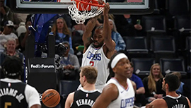 NBA简报:快船101-95击败灰熊 哈登前7投0中但关键三分致胜 小卡24+8