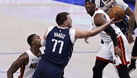 NBA简报:独行侠114-108扑灭热火 东契奇35+11+11 巴特勒14分6失误