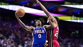 NBA简报:76人91-98力克热火 马克西30+8+10 乌布雷22+11 阿德巴约20+13+6