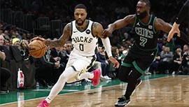 NBA简报:凯尔特人122-119击溃雄鹿 塔图姆31+8 利拉德32+6