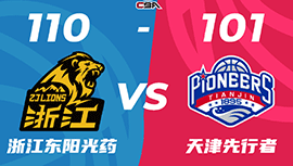 CBA简报:广厦110-101力克天津 胡金秋20+13 孙铭徽21+6+8 林庭谦20+12